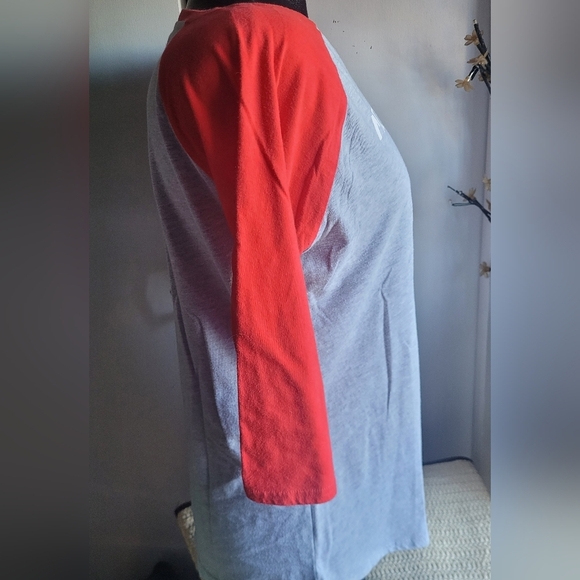 NHL Montreal Canadians Cropped Raglan Sleeve Top L - Picture 4 of 7